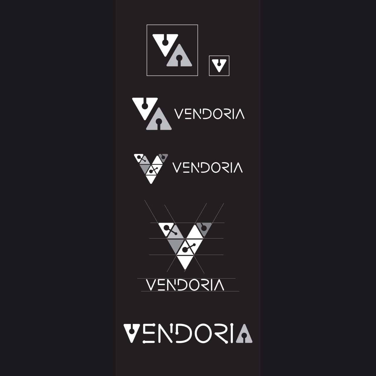 Тот же состав знака Vendoria, но на чёрном фоне