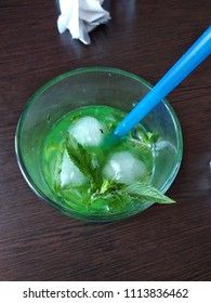 Mohito with melissa and lemon refreshing drink