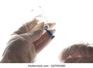 Syringe With Vial Isolated On White