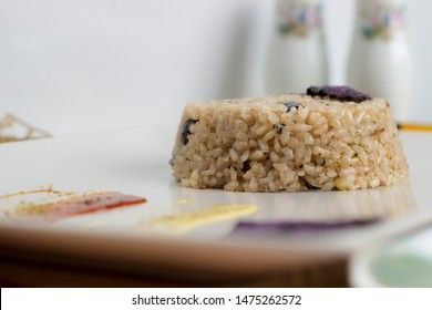 Congri dish of Cuban national cuisine. Congri, Rice with beans, a typical dish of Cuban food. Simple but delicious dish of rice with fried beans and Congri, typical Cuban dish