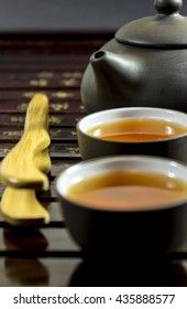 Chinese tea ceremony with tea Pu-erh, still life