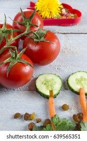 Still life healthy food on a wooden background for rostics style
